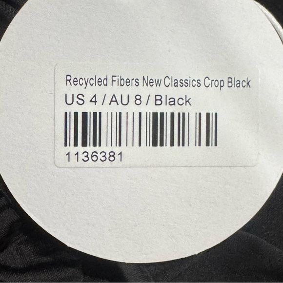 NEW Princess Polly Recycled Fibers New Classic Crop Top Black Women’s 4 - Picture 5 of 5